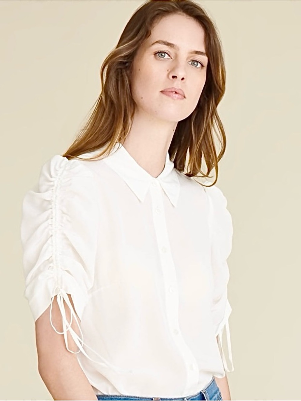 Veronica Beard Carmine Silk Blouse